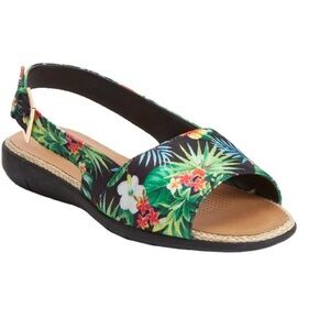 Comfort View the Adele Women’s Sling Sandal Floral Print Size 9.5W